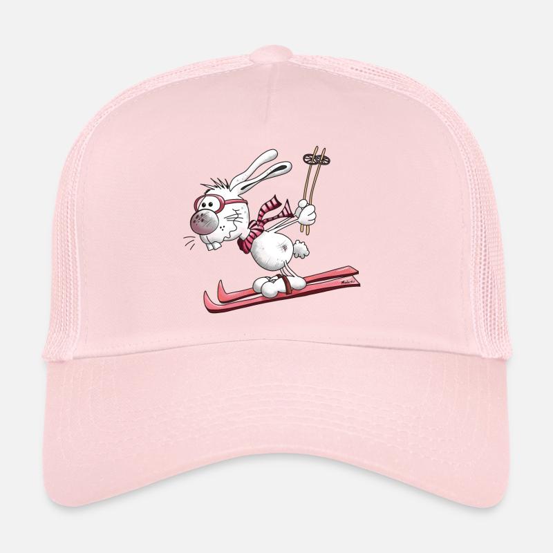Hase auf der Piste - Trucker Cap - Hellrosa