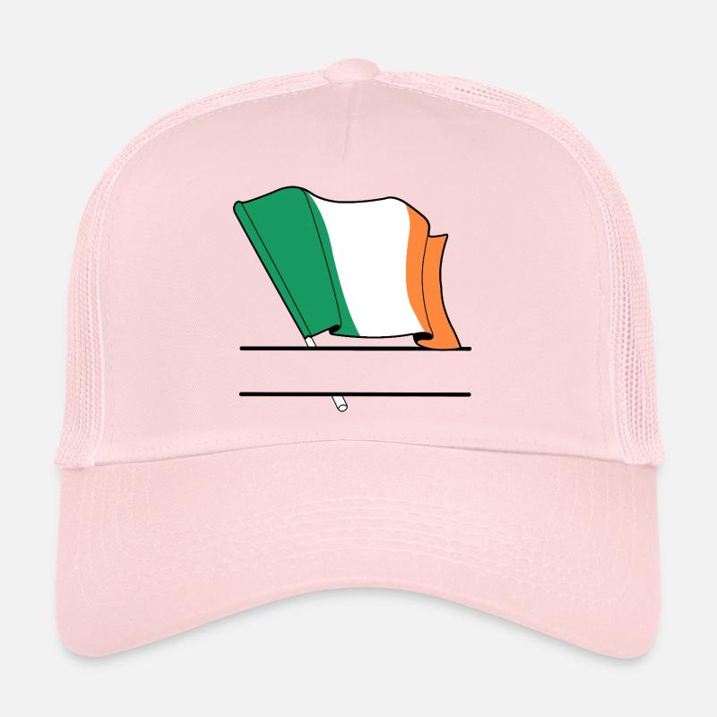 Espace des noms du drapeau irlandais Casquette trucker 