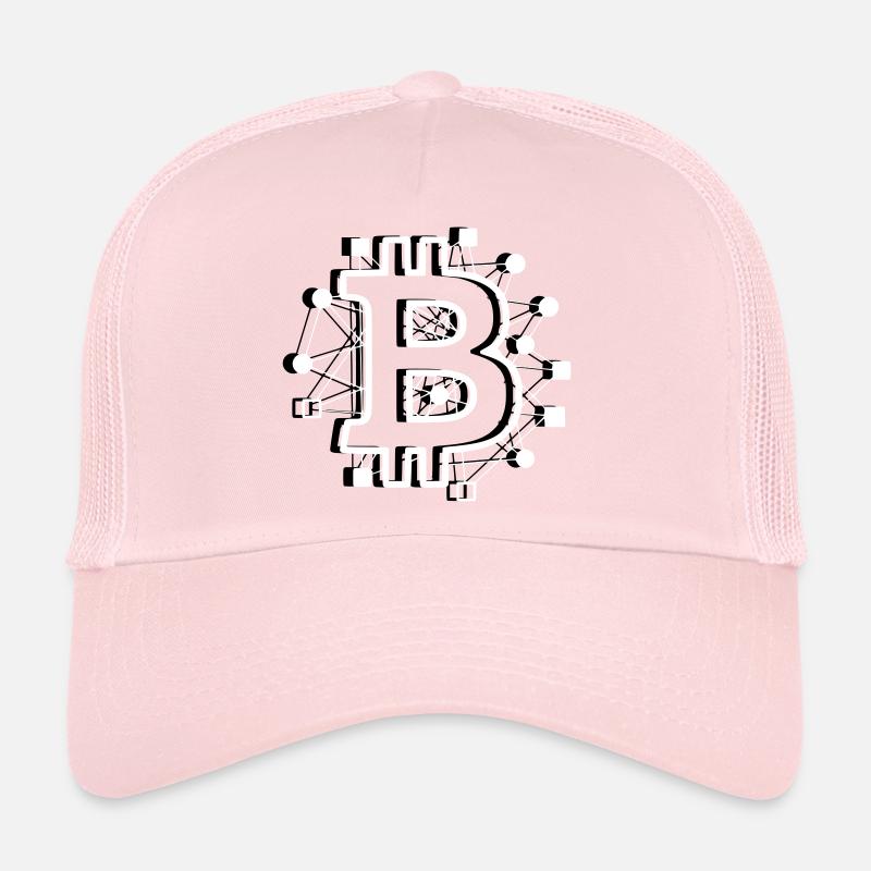 Crypto technologique de circuit de circuit Bitcoin Casquette trucker 