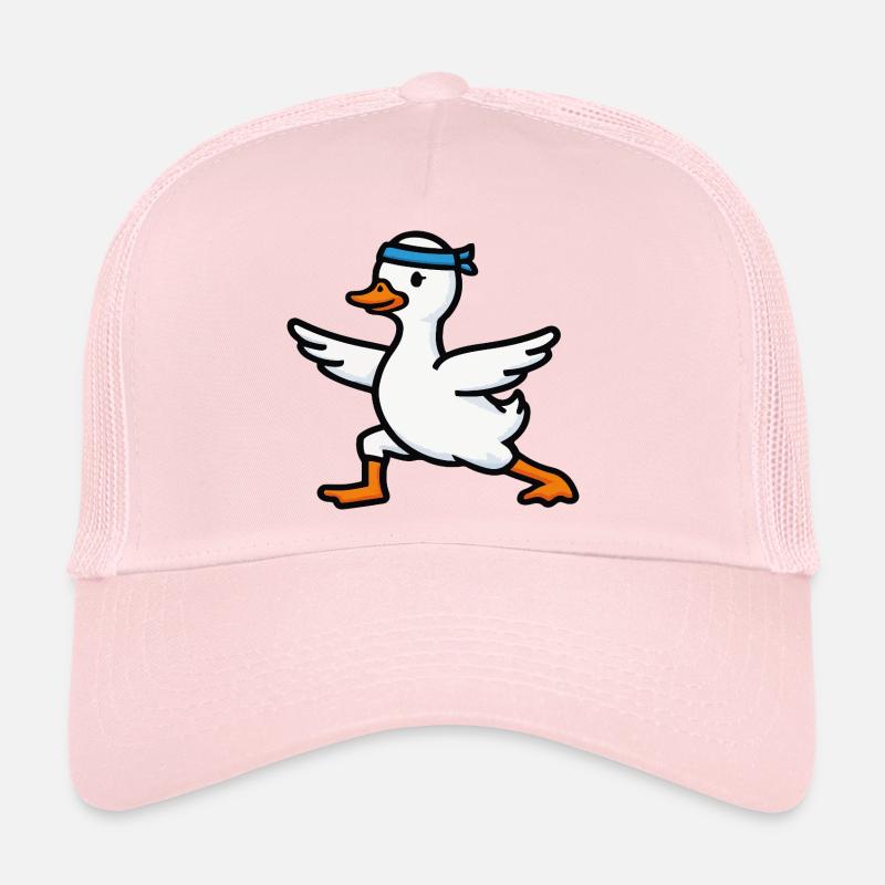 Funny Yoga Lover Goose Trucker Cap