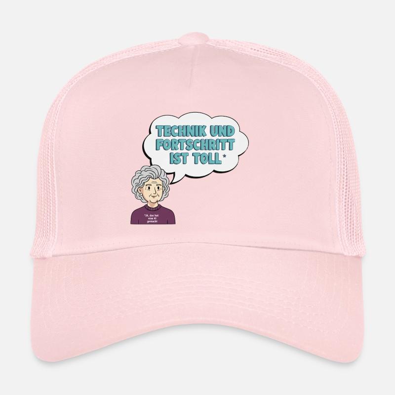 L’amour de la technologie avec Grandma Comic Casquette trucker 