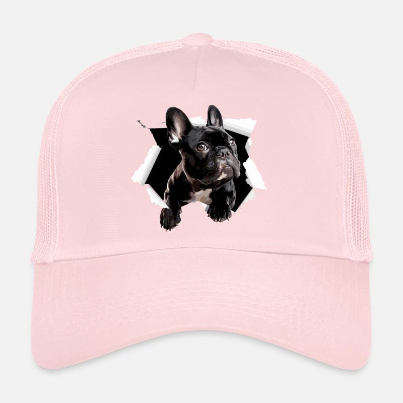 French Bulldog Breakthrough Funny Trucker Cap