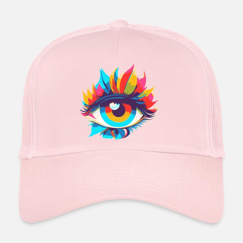 Pop Art Magique Œil Coloré Casquette trucker 