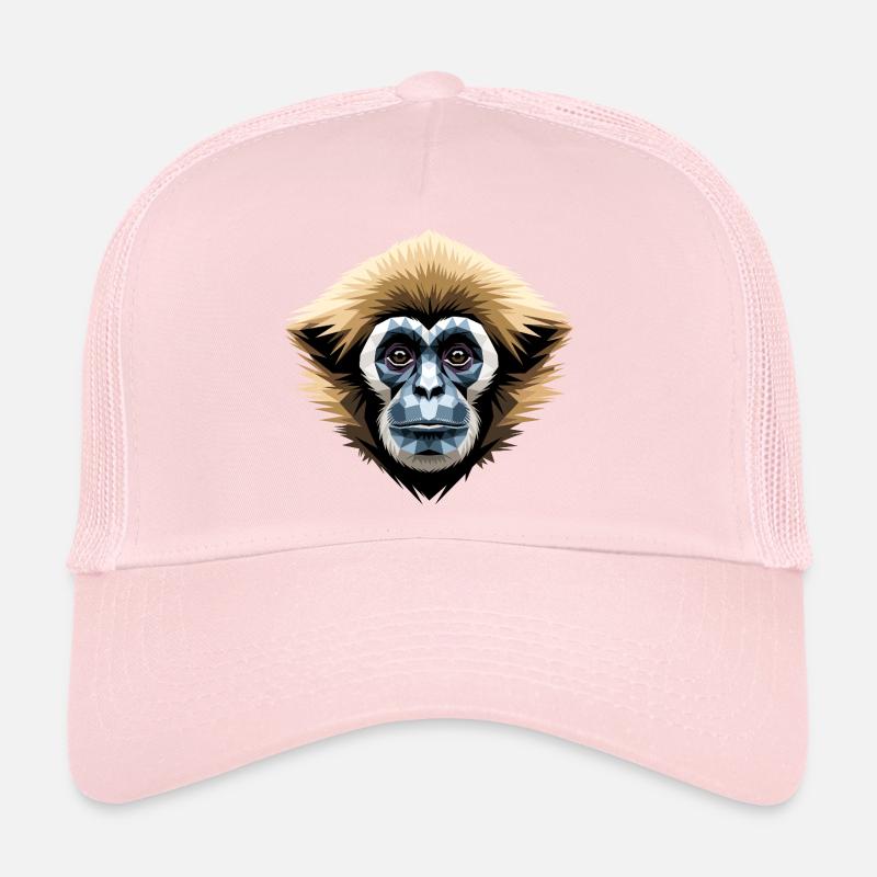 Gibbon Affe Weißhandgibbon Monkey Süße Lar Gibbons Trucker Cap
