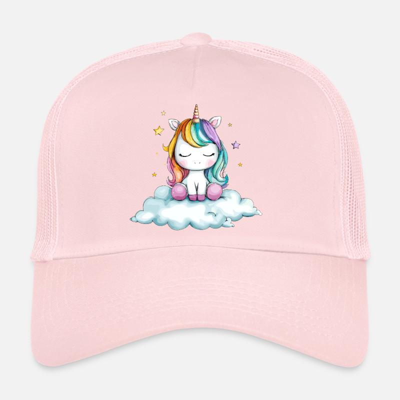 Rainbow unicorn on cloud Trucker Cap