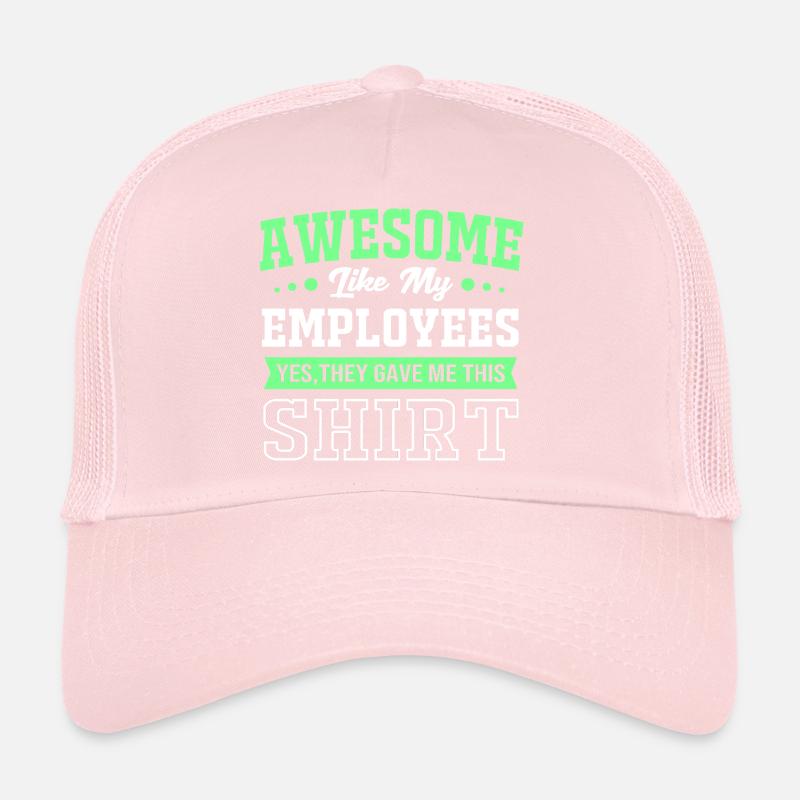 Employé de la semaine Employé du mois Casquette trucker 