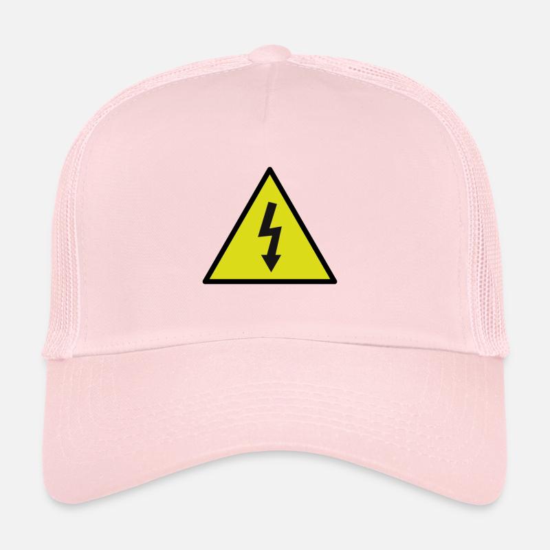 signal de danger d'électricité Casquette trucker 