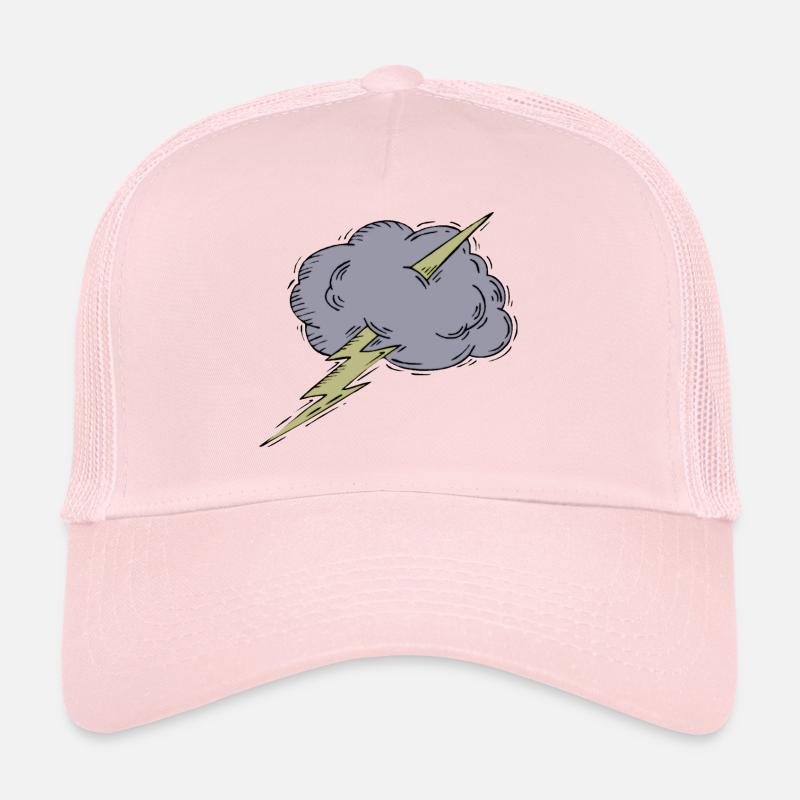 rainbow sun clouds weather rainbow sun cloud52 Trucker Cap