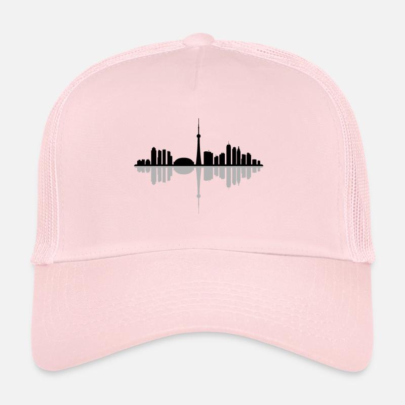 ciel de Toronto - Casquette trucker - rose pâle