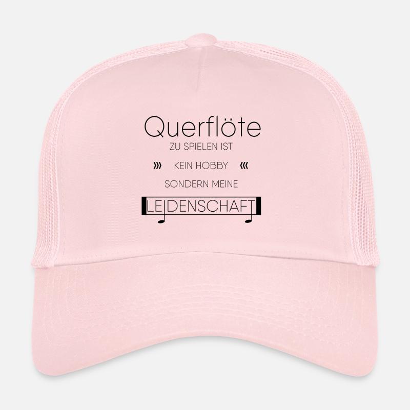 Querflöte Instrument Geschenk - Trucker Cap - Hellrosa