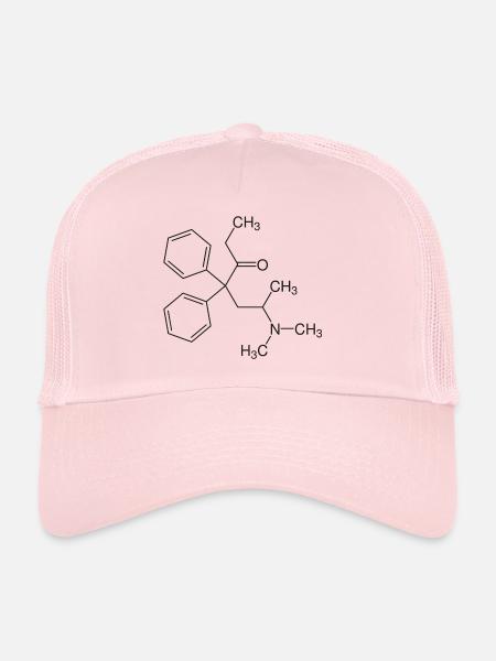 Methadone structural formula - Trucker Cap - pale pink - Front