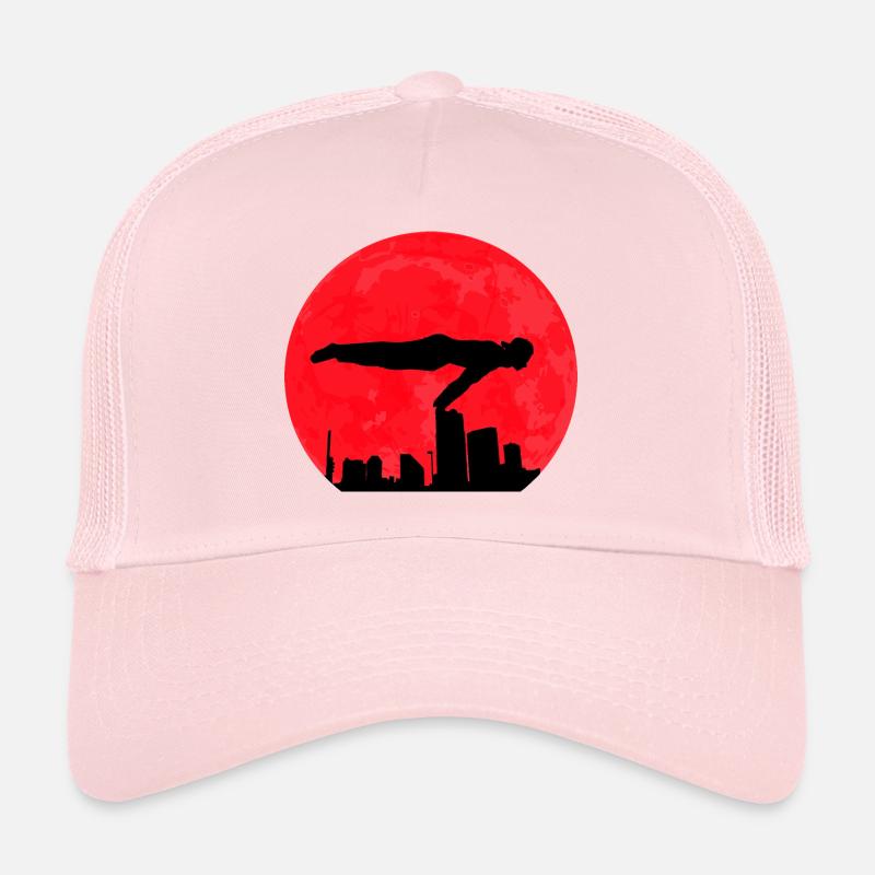Red Moon Calisthenics - Trucker Cap - pale pink