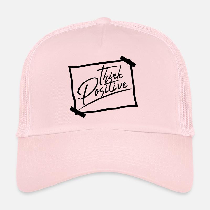 note mémo pense penser positif positif bl Casquette trucker 