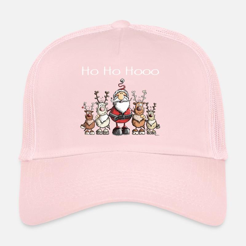 Weihnachtsmann und seine Rentiere - Trucker Cap - Hellrosa
