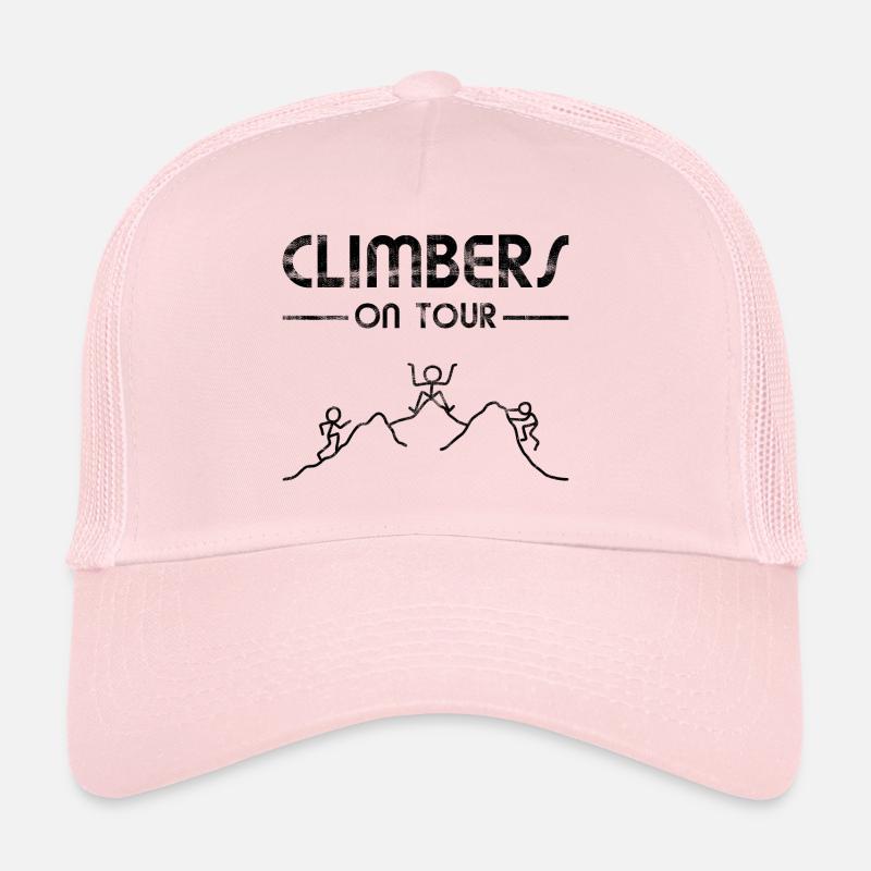 Klettern Berge - Climbers on Tour - Trucker Cap - Hellrosa