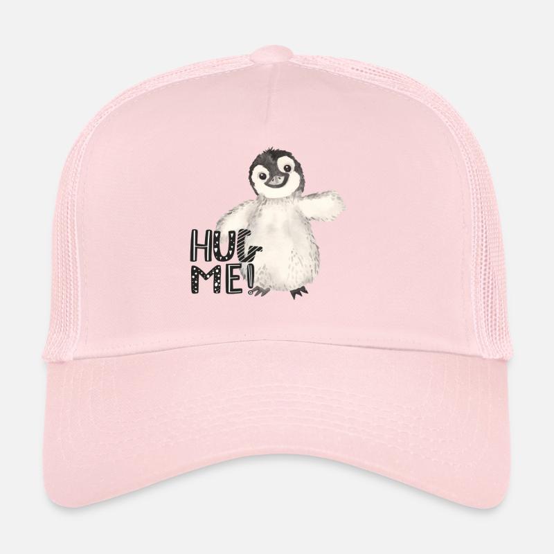 Hug Me Pinguin - Trucker Cap - Hellrosa