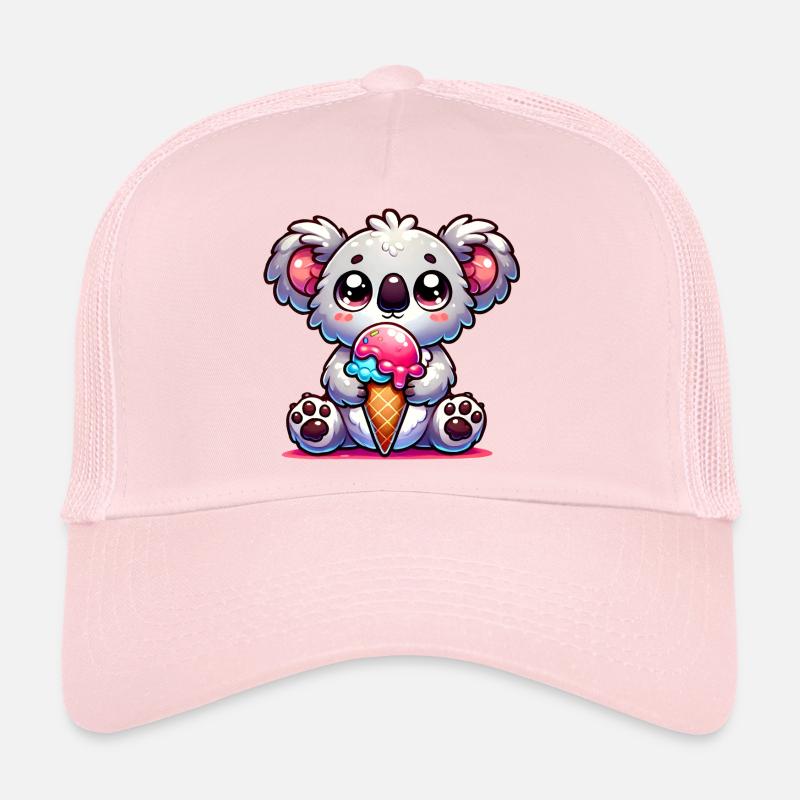 L’adorable koala déguste une glace colorée Casquette trucker 