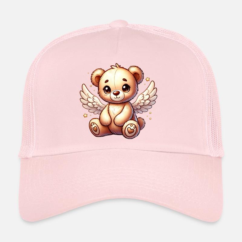 Ours en peluche ange doux compagnon de Noël Casquette trucker 
