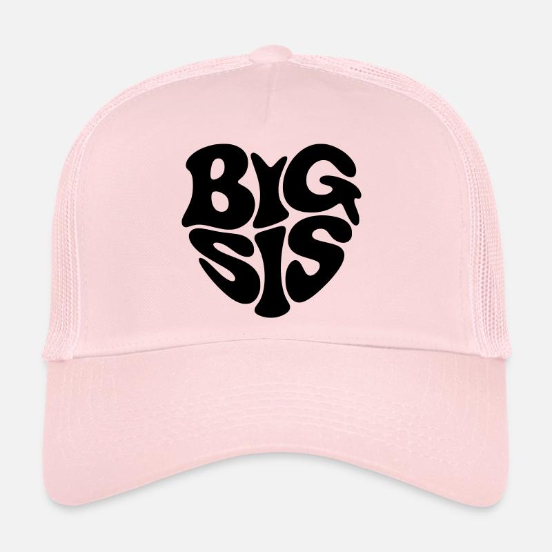 Grande Sœur - Casquette trucker  - rose pâle