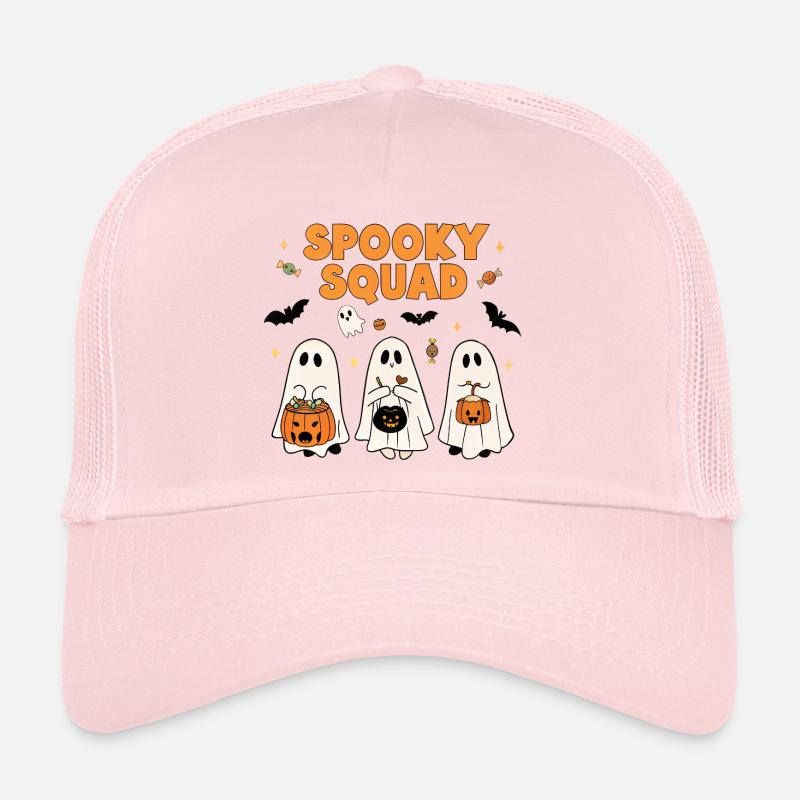 Spooky Squad Halloween Design Trucker Cap