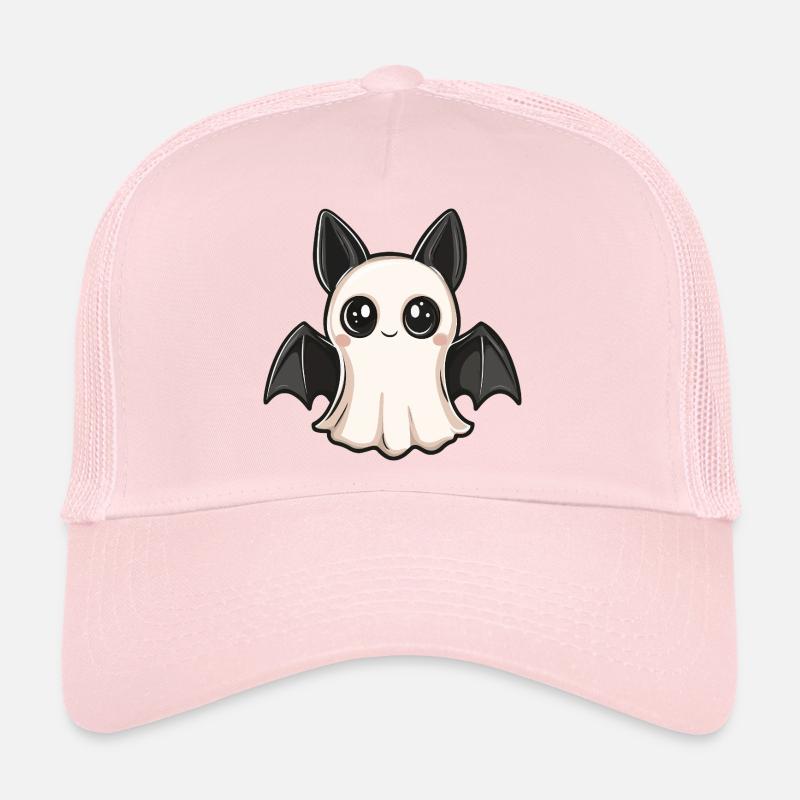 Fledermaus Halloween Geist - Trucker Cap - Hellrosa
