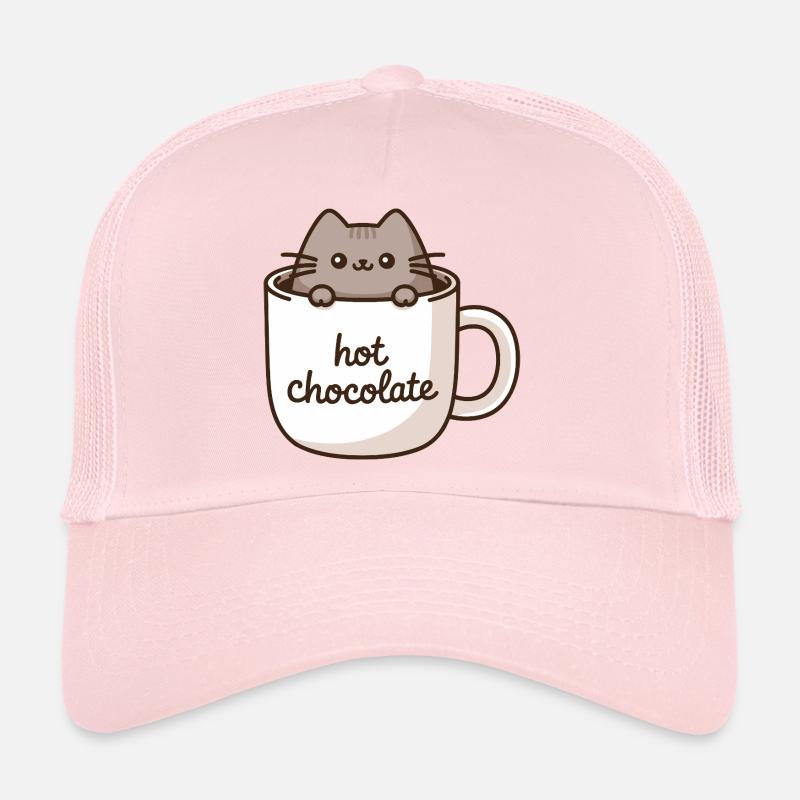 Chats dans une tasse – Breloque chocolat chaud Casquette trucker 