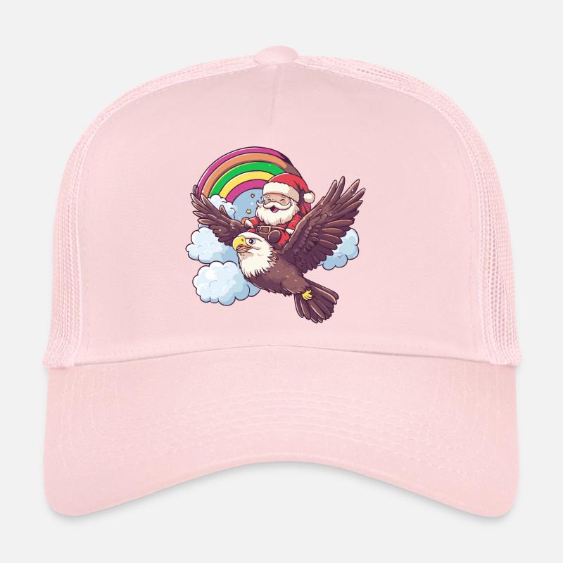 Eagle Santa Claus Christmas Trucker Cap
