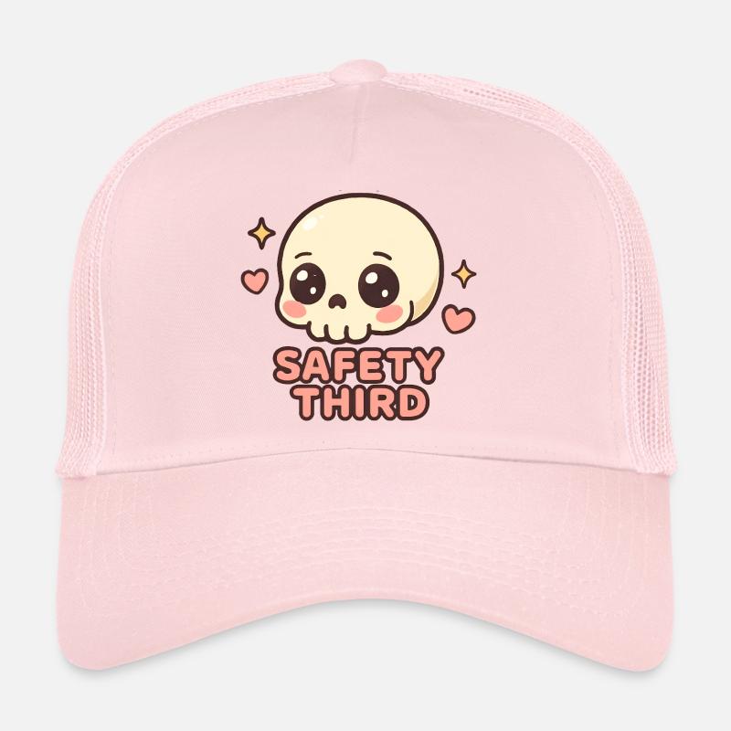Safety Third Totenkopf Lustig Safety Third Trucker Cap