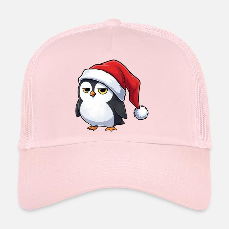 Süßer grumpy Pinguin Cartoon Weihnachten lustig Casquette trucker 