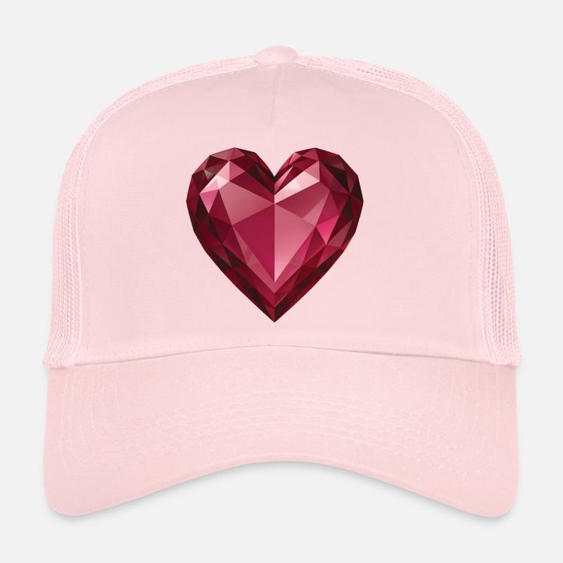 RUBY HEART - peace & love Trucker Cap