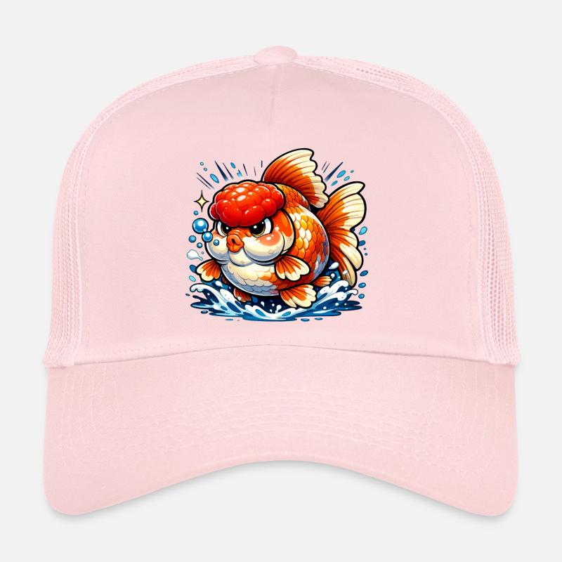 Poisson rouge Oranda gras de haute qualité Casquette trucker 