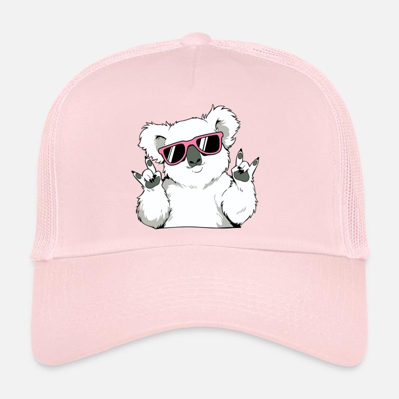 Koala cool avec des lunettes de soleil Casquette trucker 