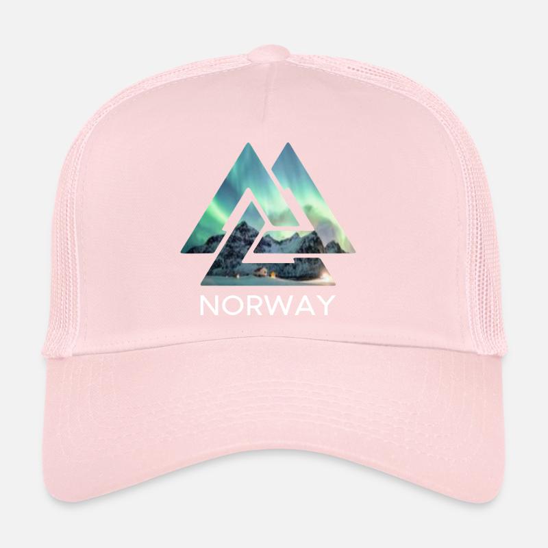 Norway Valknut Northern Lights Celtic Knots Trucker Cap