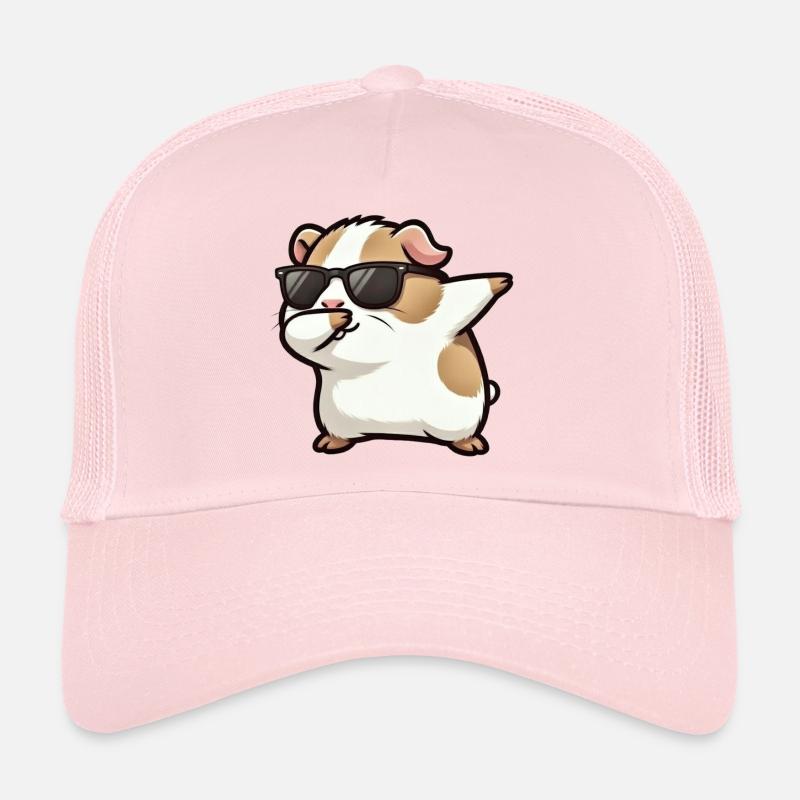 Dabbing guinea pig spotted Trucker Cap