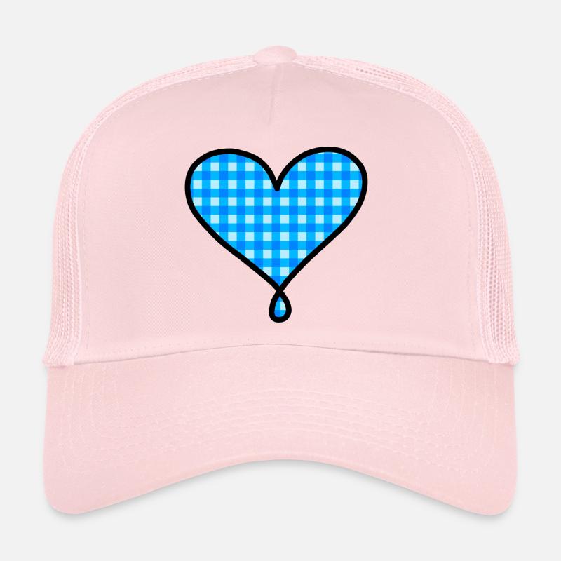 Blaues Herz Trucker Cap