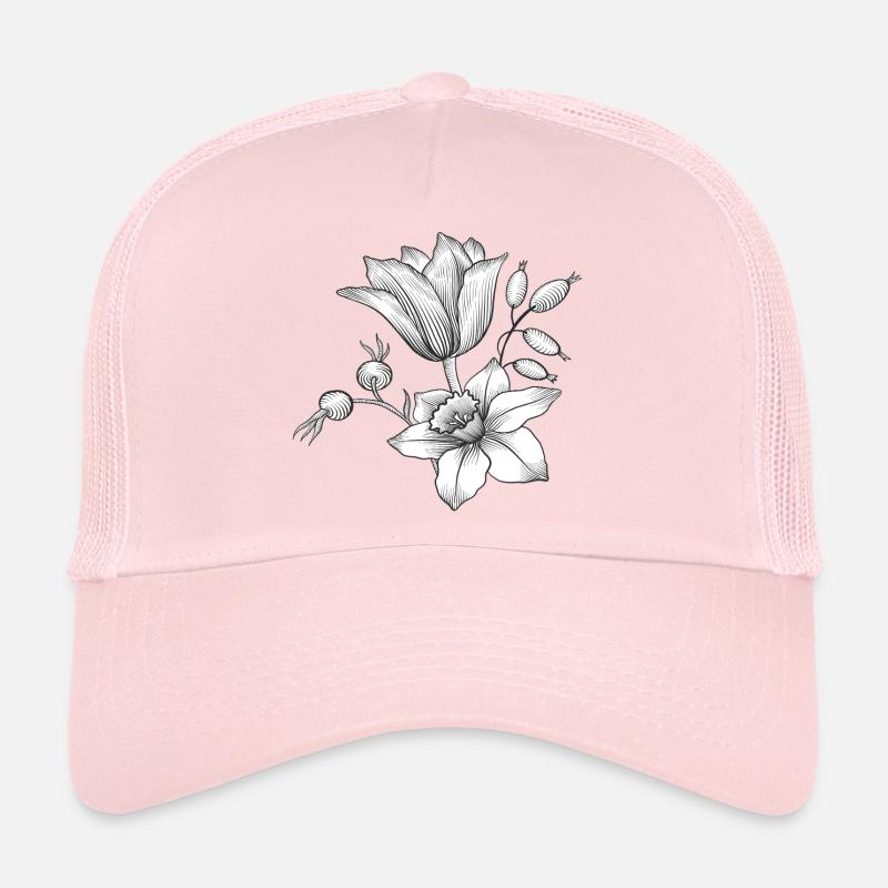 Vrille de fleur Casquette trucker 