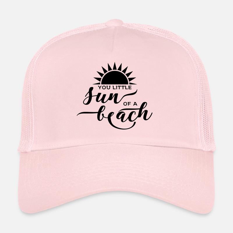 Été, soleil, plage et mer - Vous Little Sun de Casquette trucker 