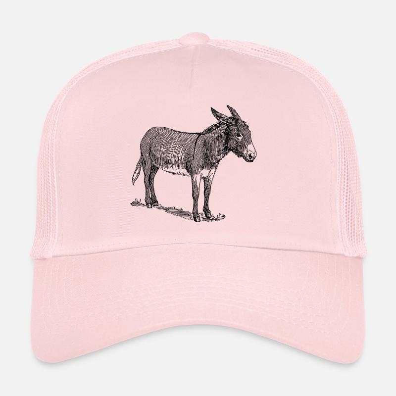 baudet - Casquette trucker  - rose pâle