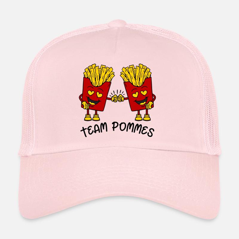 Team Pommes - Trucker Cap - Hellrosa