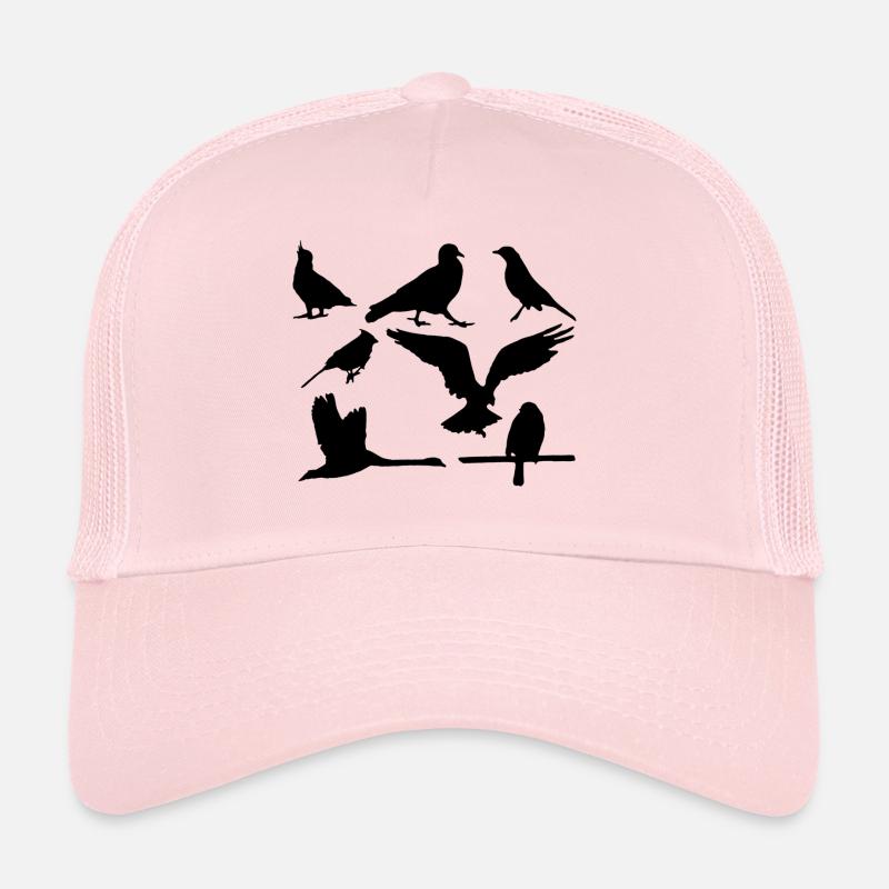 Vögel - Trucker Cap - Hellrosa