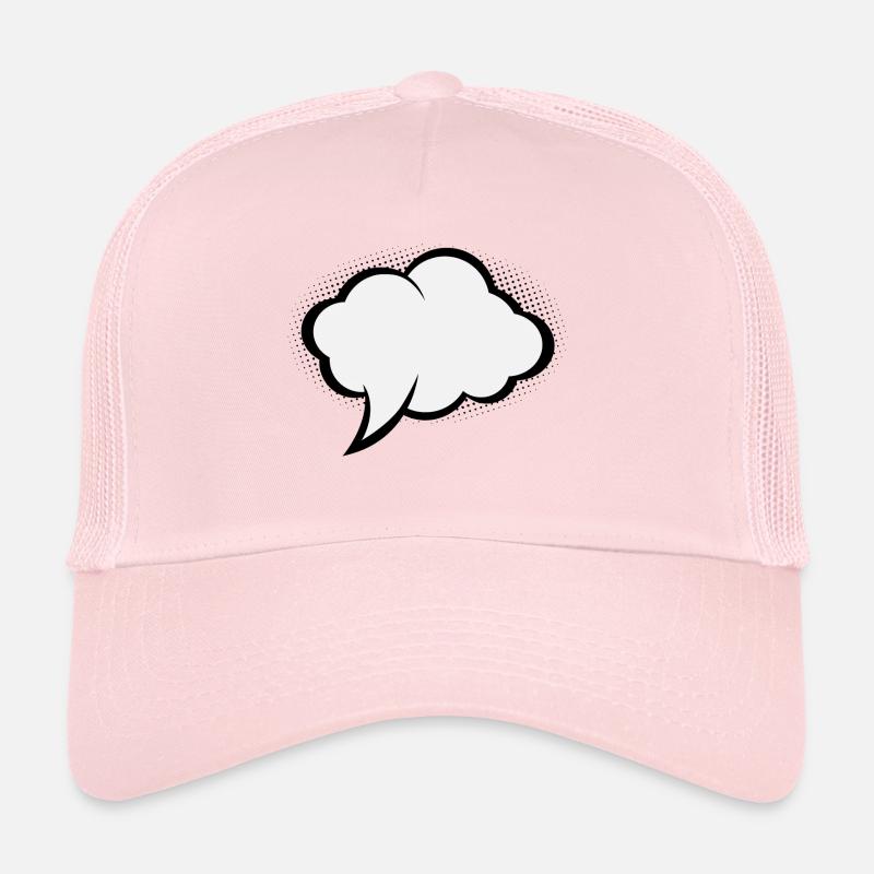 Bulle d'expression de bande dessinée Casquette trucker 