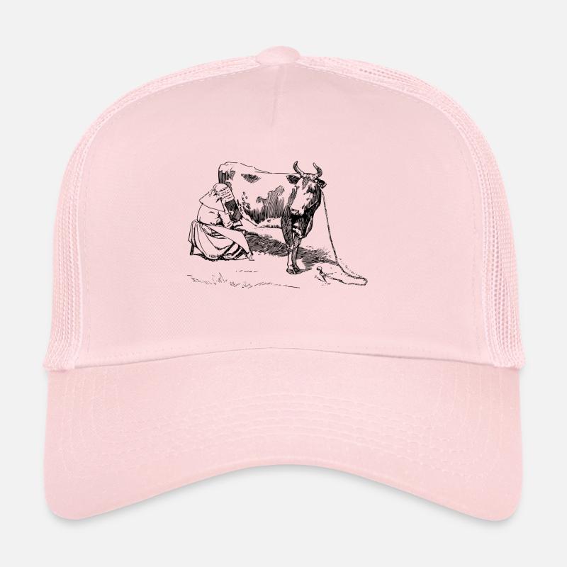 Kuh - Trucker Cap - Hellrosa