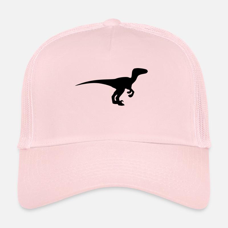 Dinosaurier Velociraptor - Trucker Cap - Hellrosa