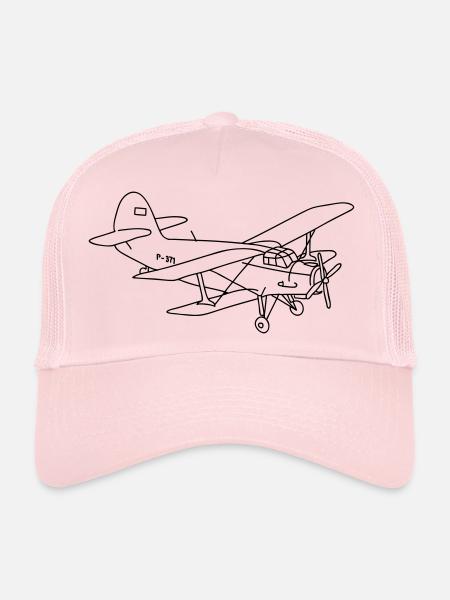 Biplane - Trucker Cap - pale pink - Front