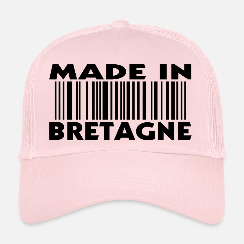 made in BRETAGNE (1c) - Casquette trucker  - rose pâle