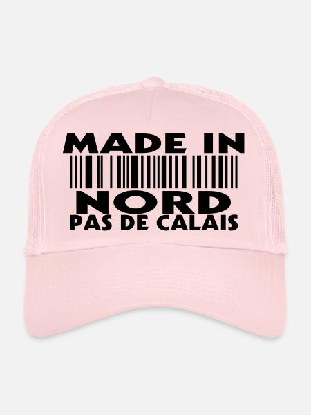 Made in NORD PAS DE CALAIS (1c) - Trucker Cap - pale pink - Front