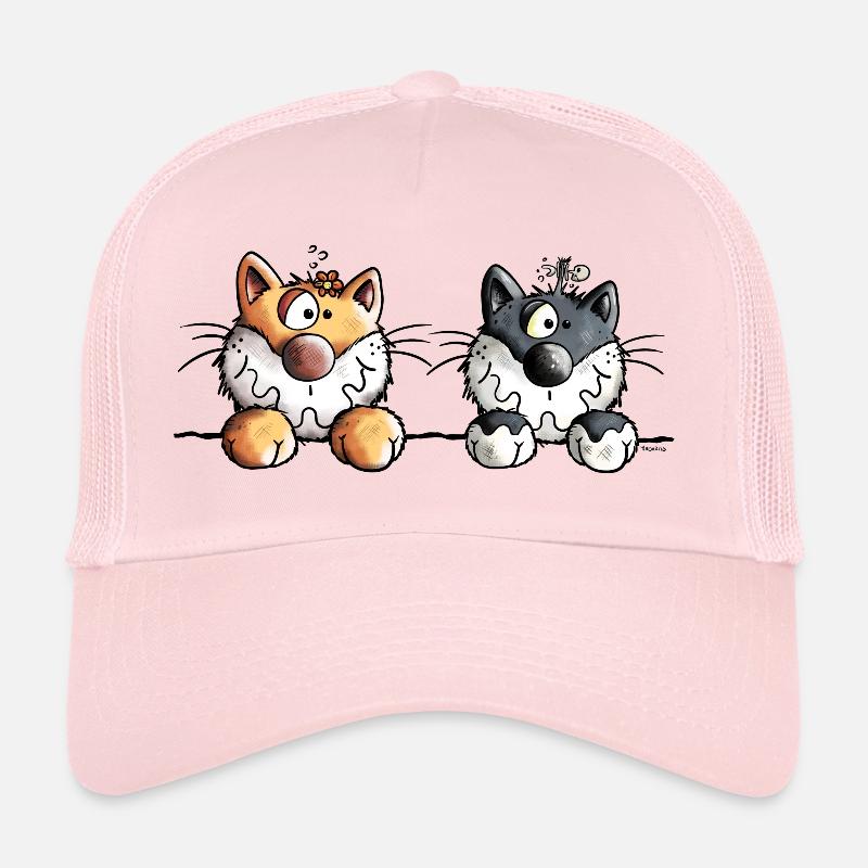 Deux chats Casquette trucker 