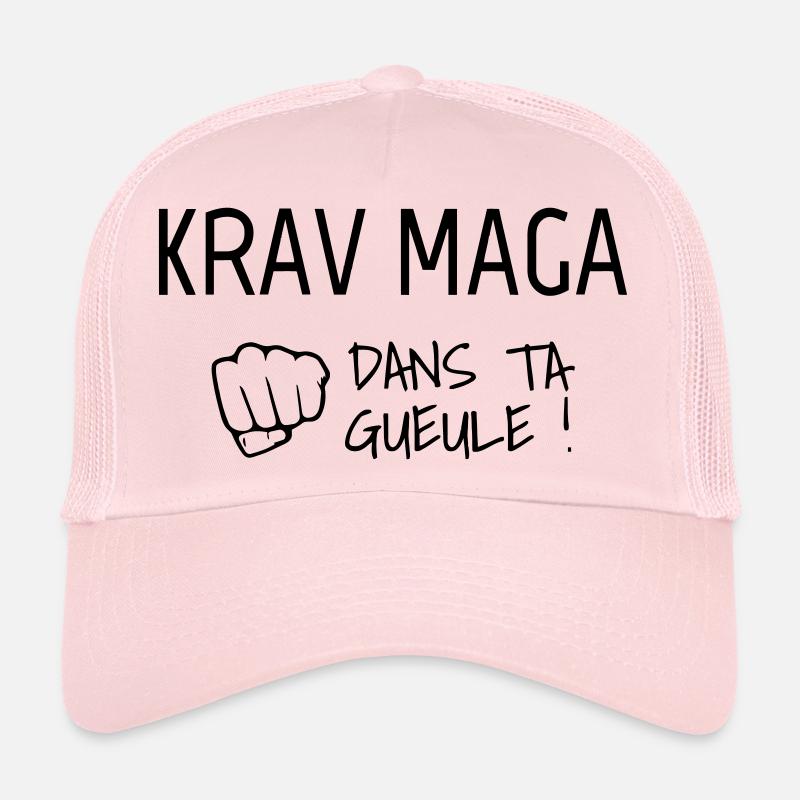 Krav Maga / Krav-Maga / Fight / Martial Art - Trucker Cap - Hellrosa