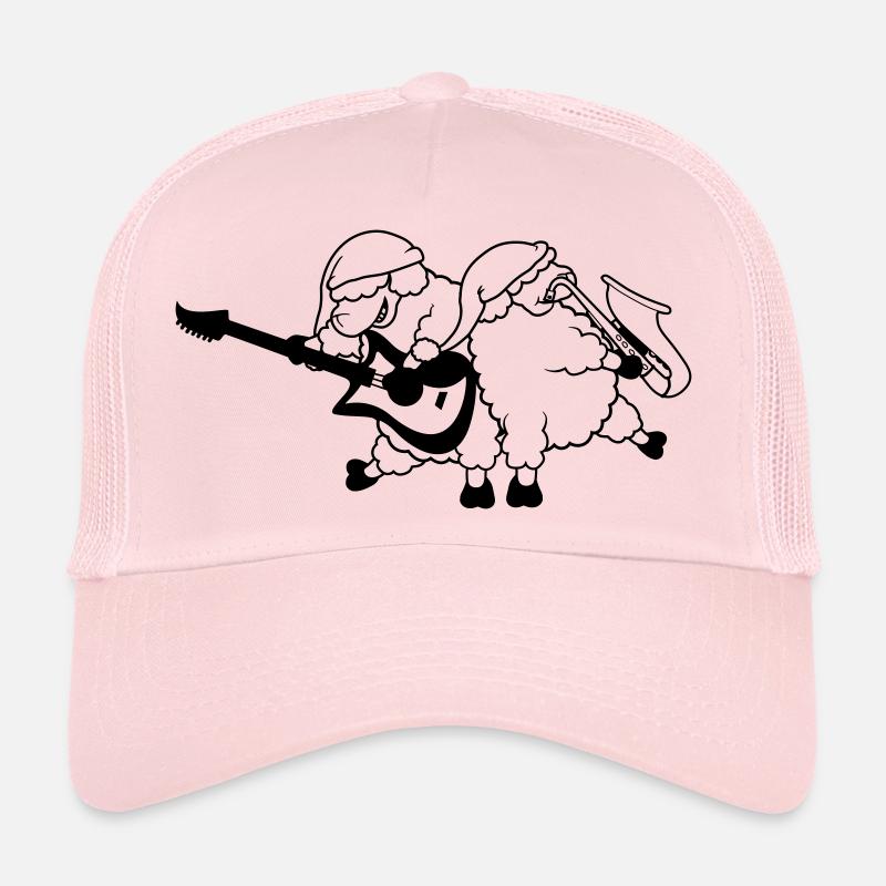 Fête de la bande de moutons - Casquette trucker - rose pâle