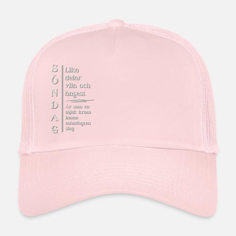 Dimanche – Repos avec une touche d’anxiété Casquette trucker 